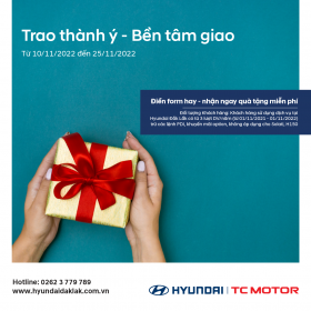 Cảm ơn Quý khách hàng đã tham gia chương trình tri ân “Trao Thành ý-Bền Tâm Giao”