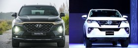 Toyota Fortuner và Hyundai SantaFe Đại chiến SUV 7 chỗ